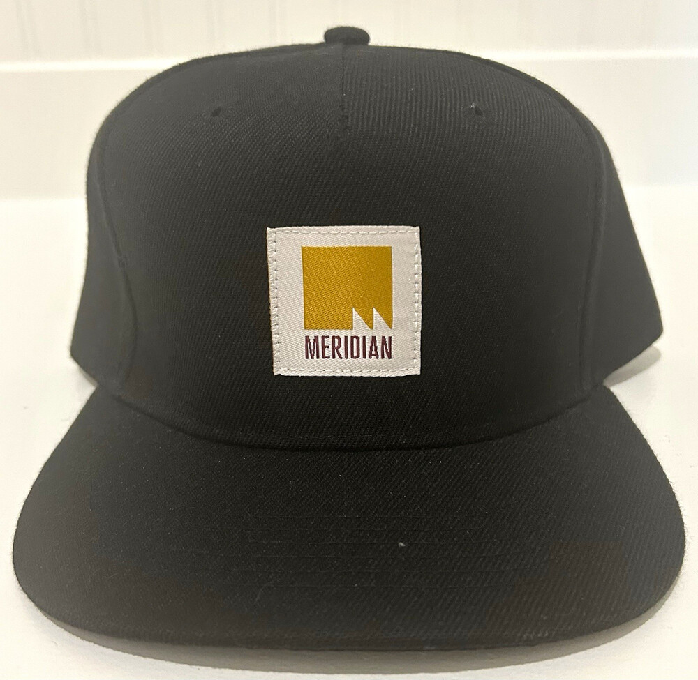 Meridian Meridian Skateboard Company Black Snapback Hat Cap Adjustable One Size